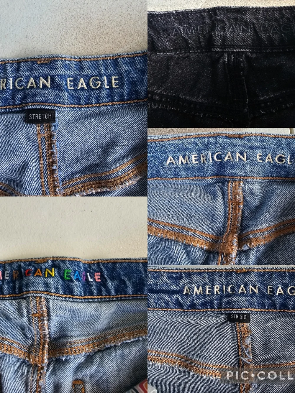 American Eagle Denim Shorts Lot Size 4 Distressed Mom Baggy